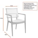 Ver imagem 3 de Cadeira para Mesa de Jantar Rihanna 55cm Madeira Maciça - Sallar Home