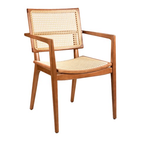 Cadeira para Mesa de Jantar Rihanna 55cm Madeira Maciça - Sallar Home