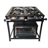 Fogão Industrial 4 Bocas com Forno 30x30 Alta Pressão - 1
