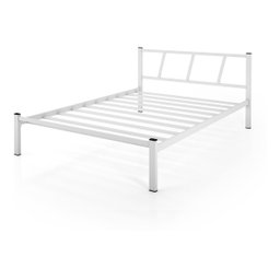 Cama Casal Bruna 100% de Aço Estilo Industrial Branco - 2