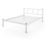 Cama Casal Bruna 100% de Aço Estilo Industrial Branco - 2