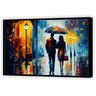 Quadro Decorativo Canvas Moldura Filete Abstrato Umbrela Casal Proteção Gg - 5