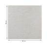 Porcelanato Cemento Nebbia 90x90cm Acetinado Retificado - Caixa 2,4m² Biancogres  - 7