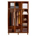 Ver imagem 3 de Guarda-roupa Solteiro Campo Grande 6 Portas com Espelho Ypê - Rodmoveis