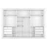 Guarda Roupa Casal Grande Closet Portas Espelhadas Yes Mobly - 3