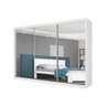 Guarda Roupa Casal Grande Closet Portas Espelhadas Yes Mobly - 2