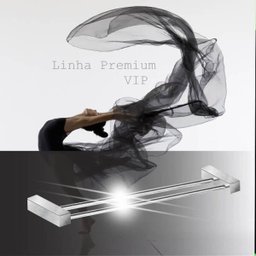 Porta Toalha Duplo 30cm Aço Inox Escovado Alto Padrão 347VIP - 3