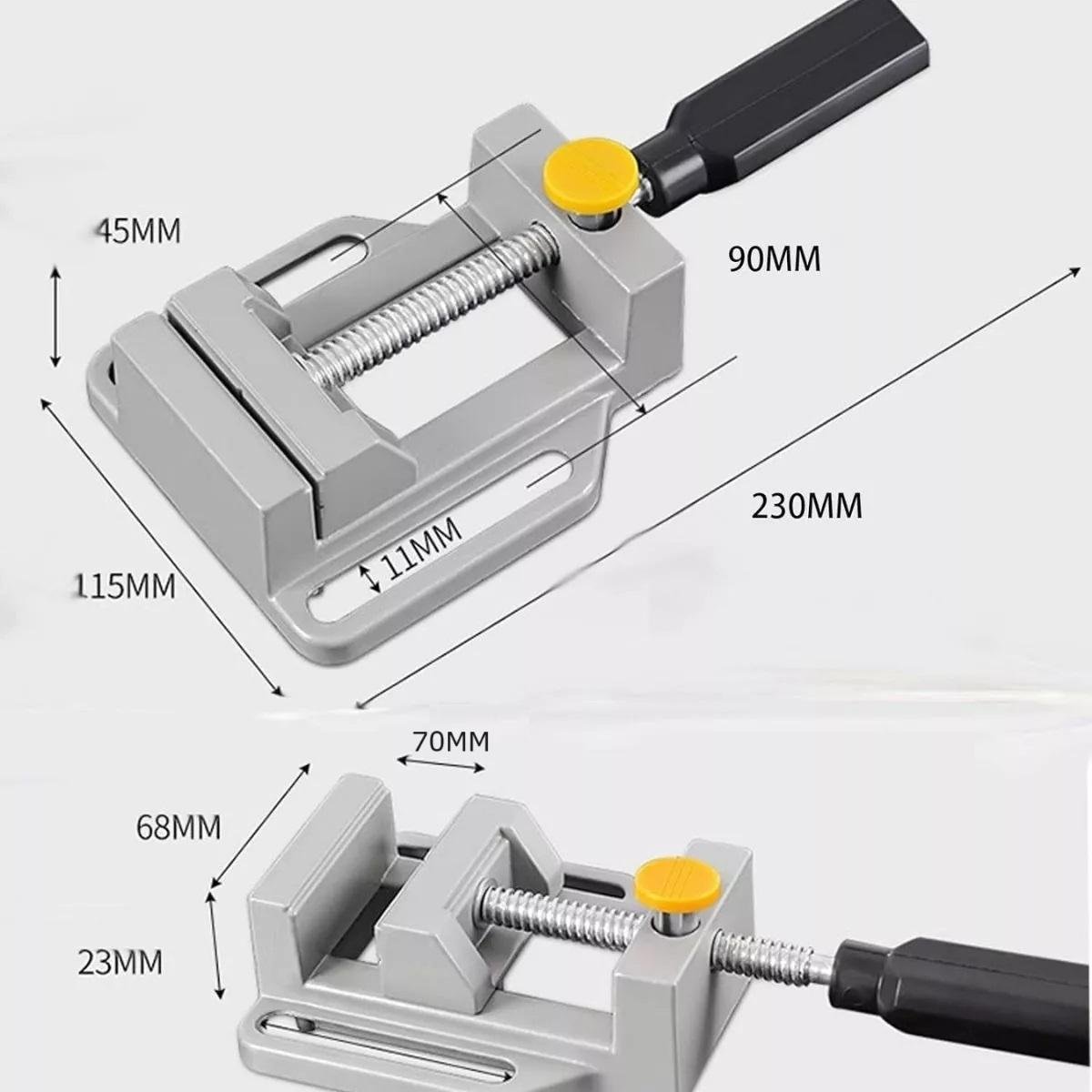 Morsa Sargento para Furadeira Torno Bancada em Alumínio 70mm - 3