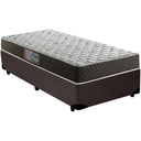 Ver imagem 1 de Cama Box Solteiro Colchão Mola Bonnel Belos Sonhos + Box Sintético 60x88x188 Marrom