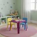 Ver imagem 6 de Kit 4 Mesas Plásticas de Atividades Infantil Rosa Tramontina Adoleta 49x42cm Brinquedoteca Escola