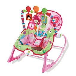 Cadeira Descanso Bebê Balanço 18Kg Rosa Star Baby - 1