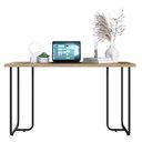Ver imagem 5 de Kit 2PÇS para Escritório Mesa Industrial Gaveteiro 4 Gavetas Placa e Ponto Marrom Home Office