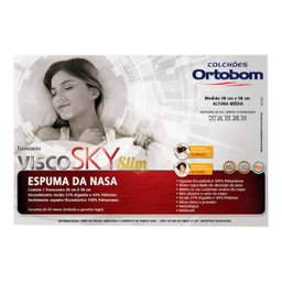 Kit 04 Travesseiros Nasa Antialergico Visco Sky Slim - Ortobom - 2