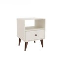 Ver imagem 2 de Mesa de Cabeceira 450x580x400 mm 1 Gaveta Curve Cinza