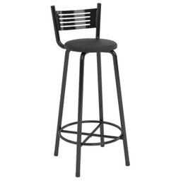 Kit 3 Banqueta Alta Cozinha Banco Balcão Bistrô Aço BQT001X3 Preto - 2