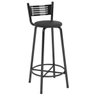 Kit 3 Banqueta Alta Cozinha Banco Balcão Bistrô Aço BQT001X3 Preto - 2
