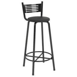 Kit 4 Banqueta Alta Cozinha Banco Balcão Bistrô Aço BQT001X4 Preto - 2