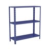 Estante Aço 3 Prateleiras Livros Cozinha Quarto EAF007 Azul - 1