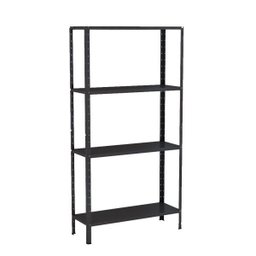 Estante Aço 4 Prateleiras Livros Cozinha Quarto EAF006 Preta - 1