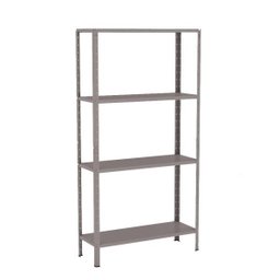 Estante Aço 4 Prateleiras Livros Cozinha Quarto EAF006 Cinza - 1