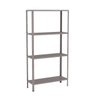 Estante Aço 4 Prateleiras Livros Cozinha Quarto EAF006 Cinza - 1