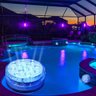 Luminária LED Rgb Controle Remoto 4 Unidades Iluminaçao Prova D'Água Piscina Festa Evento Jardim - 6