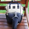 Mochila Bolsa Maternidade Mommy Bag Original Azul Marinho/OffWhite Moda Classic Baby Com USB, - unic - 4