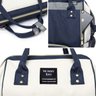 Mochila Bolsa Maternidade Mommy Bag Original Azul Marinho/OffWhite Moda Classic Baby Com USB, - unic - 7