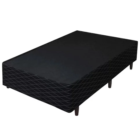 Cama Base Solteiro Poliester 78x188cm - Genki Kenko:preto