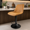 Ver imagem 5 de Banqueta Alta Premium para Cozinha, Área Gourmet e Bar com Encosto Anatômico Base Metálica Reforçada