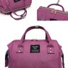 Mochila Bolsa Maternidade Rosa Fúcsia Mommy Bag Original Moda Classic Baby Com USB, Trocador e - uni - 9