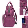 Mochila Bolsa Maternidade Rosa Fúcsia Mommy Bag Original Moda Classic Baby Com USB, Trocador e - uni - 7