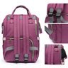 Mochila Bolsa Maternidade Rosa Fúcsia Mommy Bag Original Moda Classic Baby Com USB, Trocador e - uni - 2