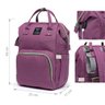 Mochila Bolsa Maternidade Rosa Fúcsia Mommy Bag Original Moda Classic Baby Com USB, Trocador e - uni - 6