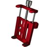 Suporte universal GPS/Celular para Moto/Bike em Alumínio Suporte Mania ajustável - Vermelho - 3