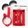 Suporte universal GPS/Celular para Moto/Bike em Alumínio Suporte Mania ajustável - Vermelho - 8