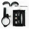 Suporte universal GPS/Celular para Moto/Bike em Alumínio Suporte Mania ajustável - unico - Preto - 13