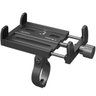 Suporte universal GPS/Celular para Moto/Bike em Alumínio Suporte Mania ajustável - unico - Preto - 3