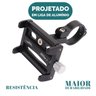 Suporte universal GPS/Celular para Moto/Bike em Alumínio Suporte Mania ajustável - unico - Preto - 11