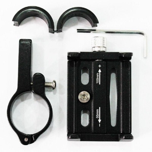 Suporte universal GPS/Celular para Moto/Bike em Alumínio Suporte Mania ajustável - unico - Preto - 6