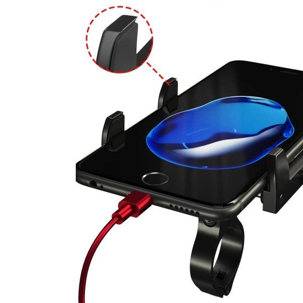 Suporte universal GPS/Celular para Moto/Bike em Alumínio Suporte Mania ajustável - unico - Preto - 9