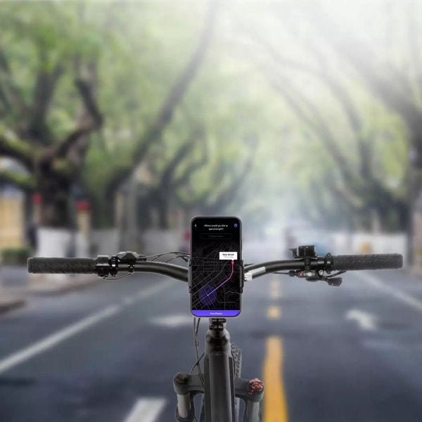 Suporte universal GPS/Celular para Moto/Bike em Alumínio Suporte Mania ajustável - unico - Preto - 2