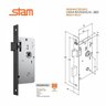 Fechadura Stam 823/21 RQ1 para Banheiro Quadrada Preto Fosco - 2