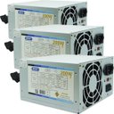 Ver imagem 1 de KIt 3 Fontes Pc Atx 200W Reais Real Silenciosa com Cabo de Força Nova Knup KP-517 Cinza Bivolt