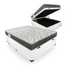 Ver imagem 1 de Cama Box com Baú Casal + Colchão de Espuma D33 - Ortobom - Iso 100 (138x188) (Branco)