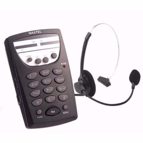 Telefone Headset Maxtel Mt-108 Atendimento em Telemarketing - 1