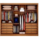 Ver imagem 2 de Guarda Roupa Casal Lôgan 3 Portas 8 Gavetas Cinamomo - Novo Horizonte