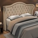 Ver imagem 2 de Cabeceira King 195cm Antibes P02 Veludo Bege - Mpozenato