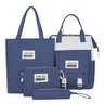 Kit Mochila Bolsa Maternidade Gestante Grávida Bebê 4 Peças - Azul - 1