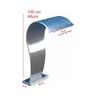 Cascata Aco inox 304 Chao piscina high tech grande 105cm altura cobra naja sistema Instalação Fácil - 1
